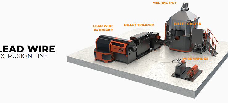 LEAD WIRE EXTRUSION LINE