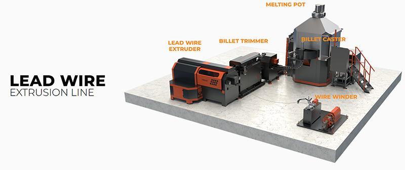 LEAD WIRE EXTRUSION LINE